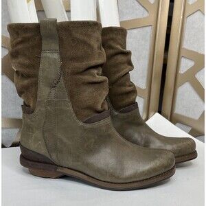 Patagonia Women Addie Short Boots Peat Brown  Leather Suede Slouch Sz 5